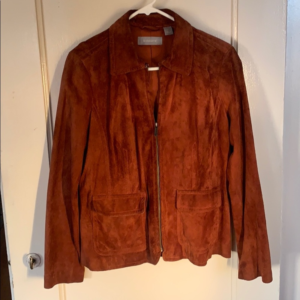 Vintage Suede Burnt Orange Coat
